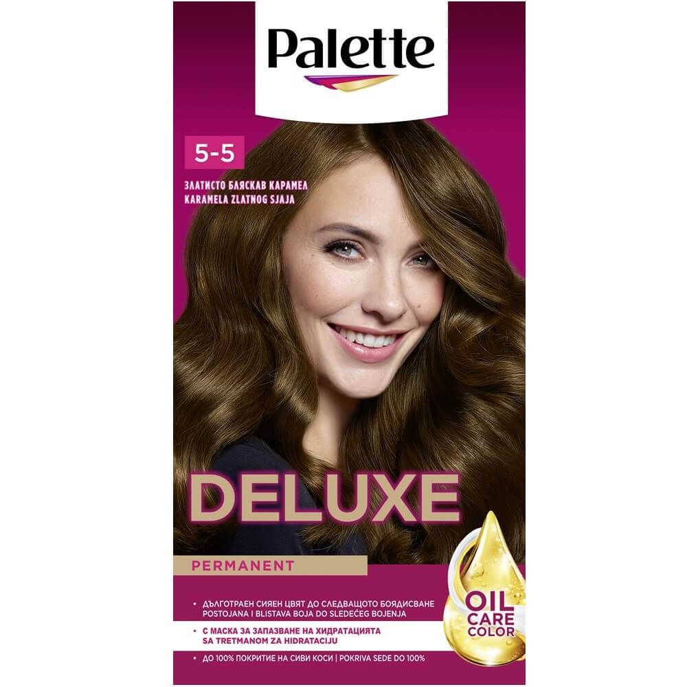 Palette Deluxe 5-5 Gold Gloss Caramel Крем Боя Карамелено кестеняво Schwarzkopf