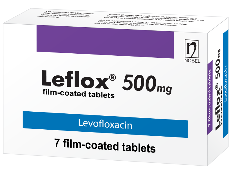 Лефлокс 500 мг х 7 таблетки Nobel Pharma