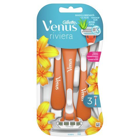 Gillette Venus Riviera Дамска самобръсначка еднократна х3 бр