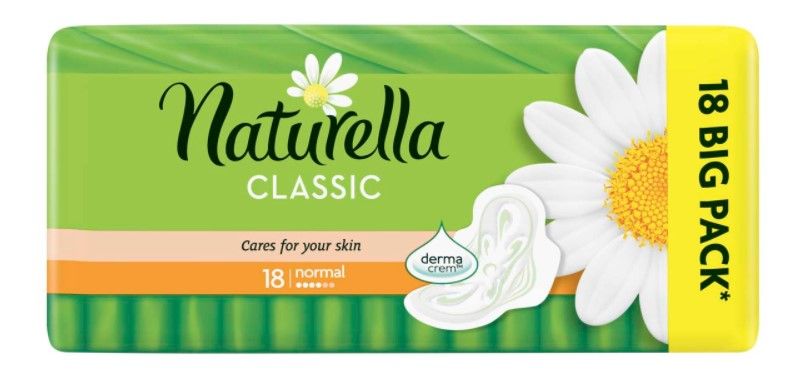 Naturella Classic Normal Дневни дамски превръзки с лайка 18 бр