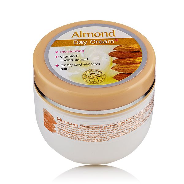 Роза Импекс Almond Дневен овлажняващ крем за лице за суха и чувствителна кожа 100 мл