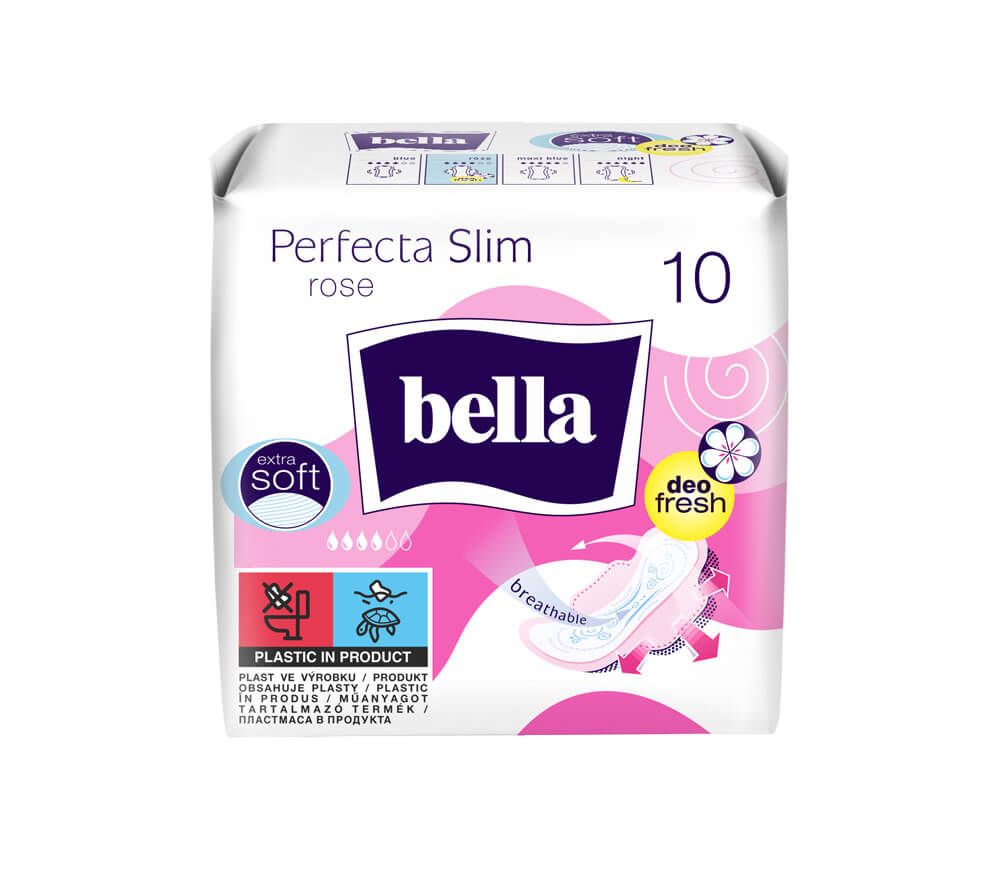 Bella Perfecta Slim Rose Дамски превръзки с крилца х 10 бр