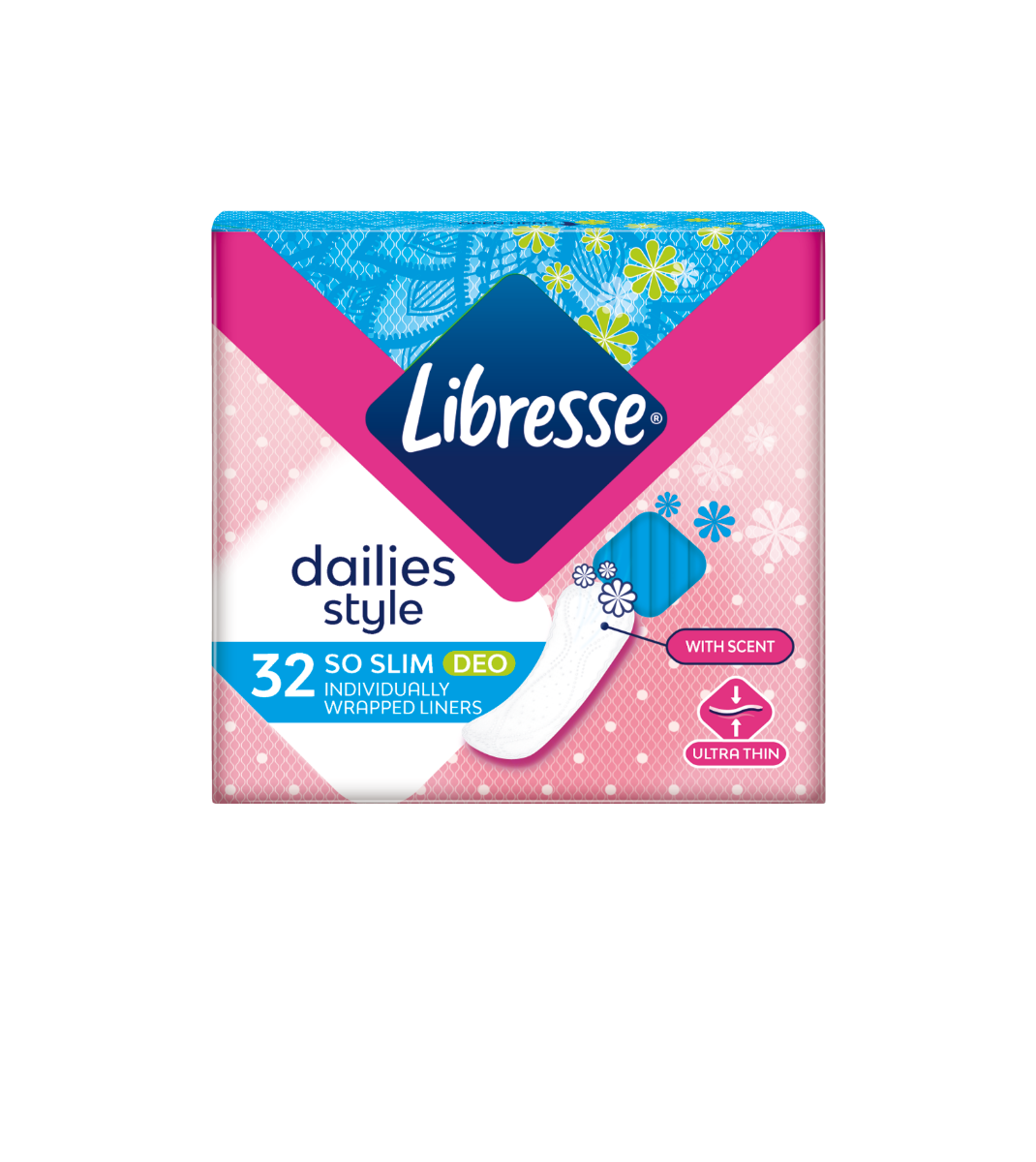 Libresse So Slim Deo Ежедневни дамски превръзки x 32 бр.
