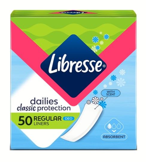 Libresse Classic Protection Regular Deo Ежедневни дамски превръзки 50 бр