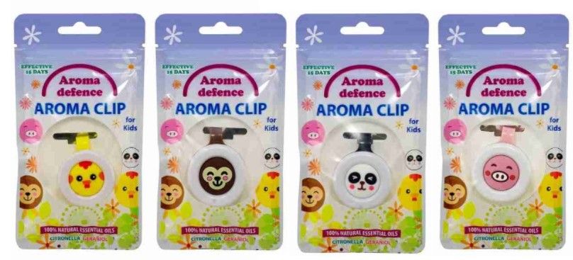 Aroma Defence Клипс за малки деца против насекоми цитронела и гераниол