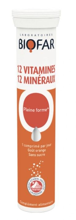 Biofar 12 Vitamines 12 Mineraux 20 eфервесцентни таблетки