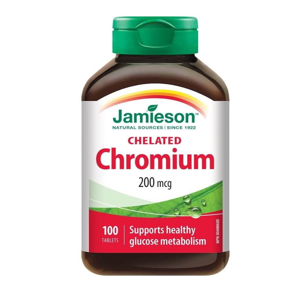 Jamieson Chromium Хром 200 мкг х 100 таблетки
