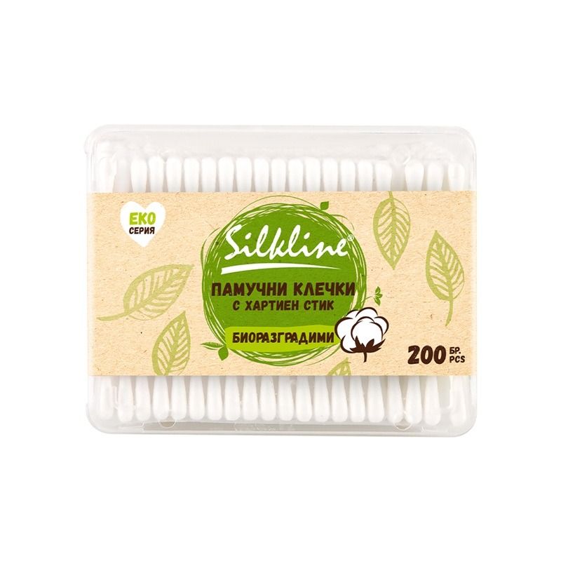 Silkline Клечки за уши Кутия 200 бр
