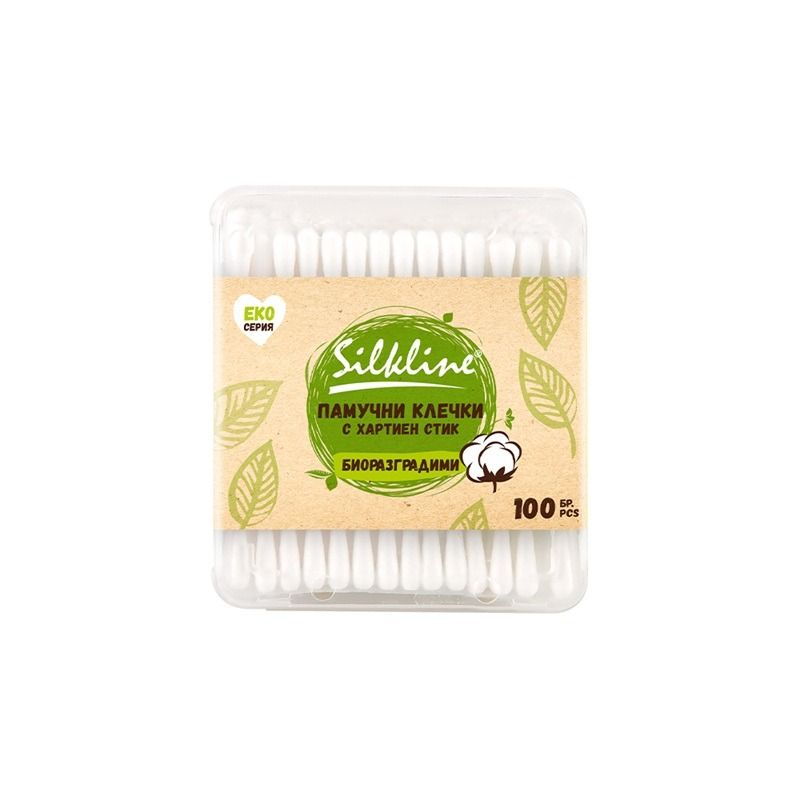 Silkline Клечки за уши Кутия 100 бр