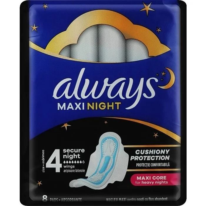 Always Maxi Night Дамски нощни превръзки x8 бр