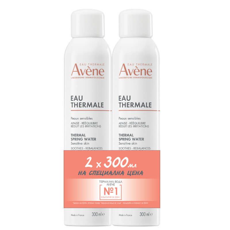 Avene Термална вода спрей 2 х 300 мл Комплект