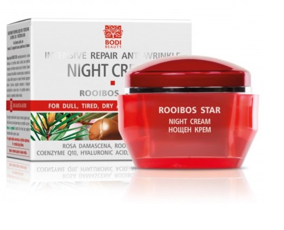 Bodi Beauty Rooibos Star Интензивен регенериращ нощен крем против бръчки 50 мл