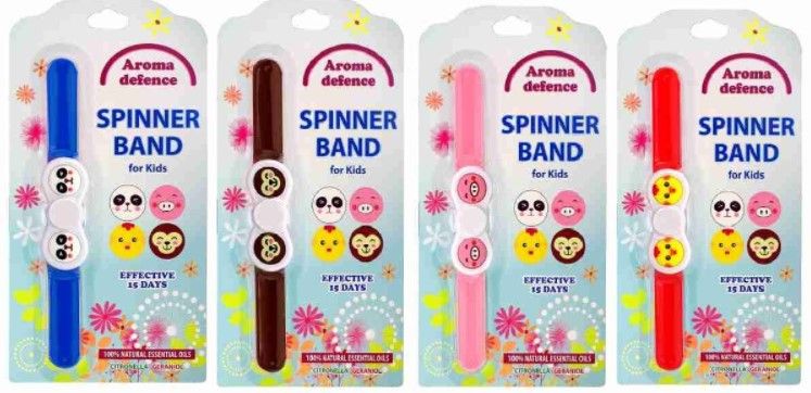 Aroma Defence Spinner Band Гривна за малки деца против насекоми цитронела и гераниол