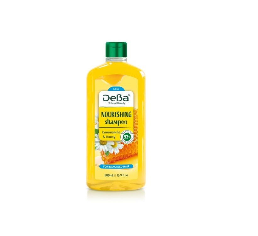Deva Natural Beauty Подхранващ шампоан за увредена коса с лайка и мед 500 мл