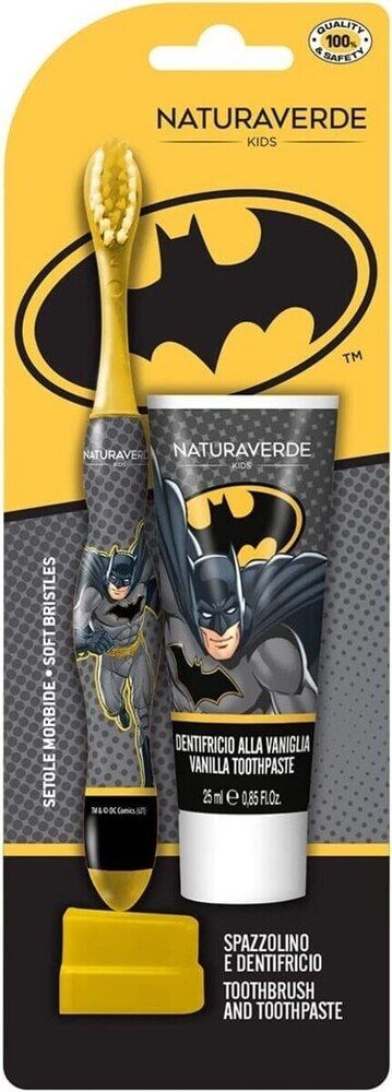 Naturaverde DISNEY Batman Детски четка и паста за зъби 25 мл Батман Комплект