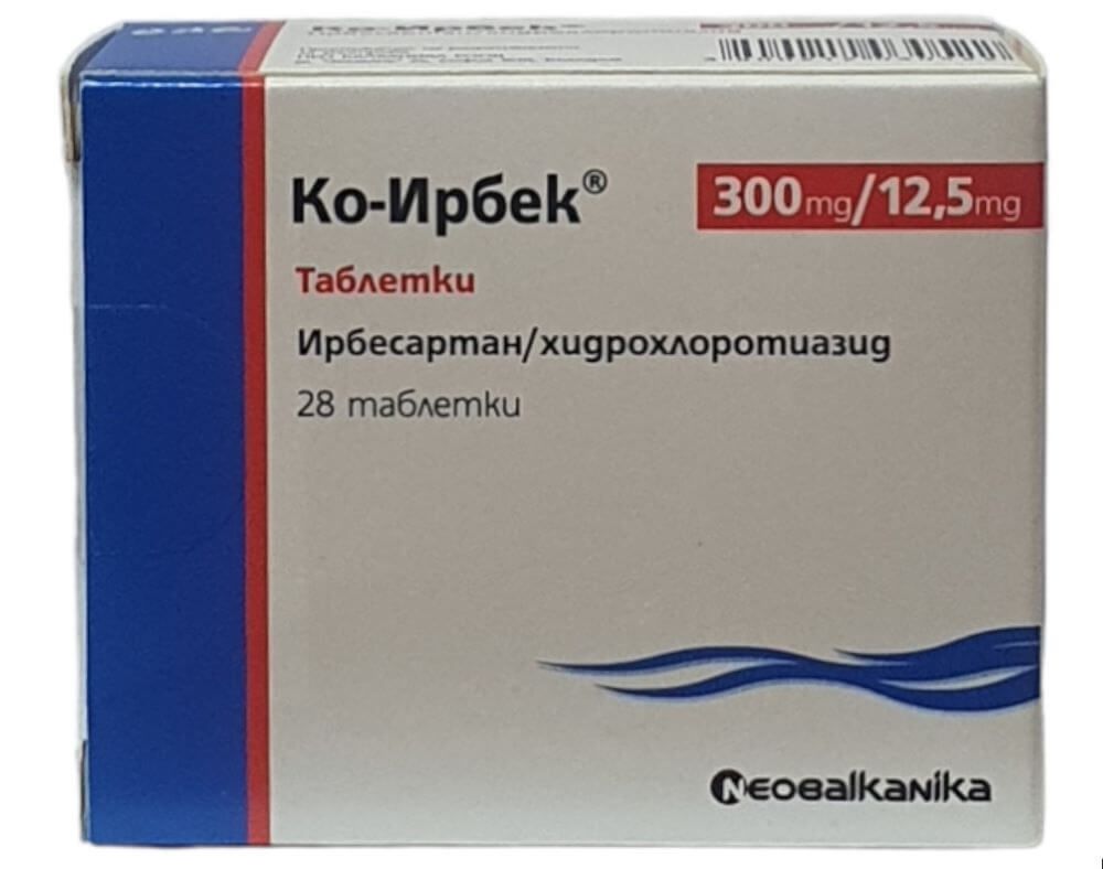 Ко-Ирбек 300 мг/12.5 мг х 28 таблетки Neobalkanika