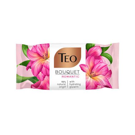 Teo Bouquet Romantic Твърд сапун с глицерин и аромат на орхидея 70 гр