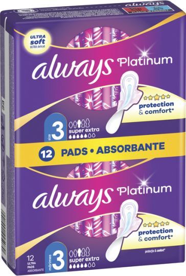 Always Platinum Дамски превръзки x12 бр