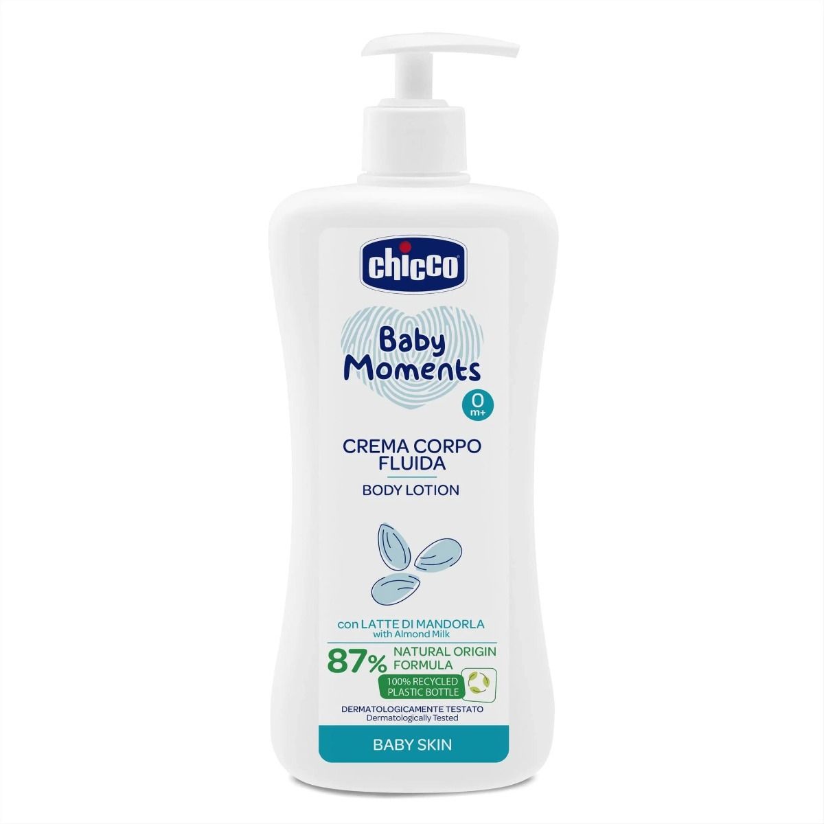 Chicco Baby Moments Crema Corpo Fluida Бебешки лосион за тяло 500 мл Artsana Italia