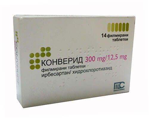Конверид 300 мг/12.5 мг х 14 таблетки Medochemie
