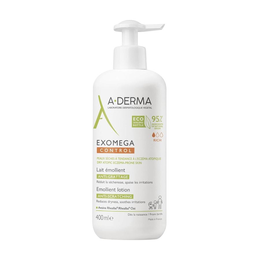 A-Derma Exomega Control Емолиентно мляко за суха и атопична кожа 400 мл