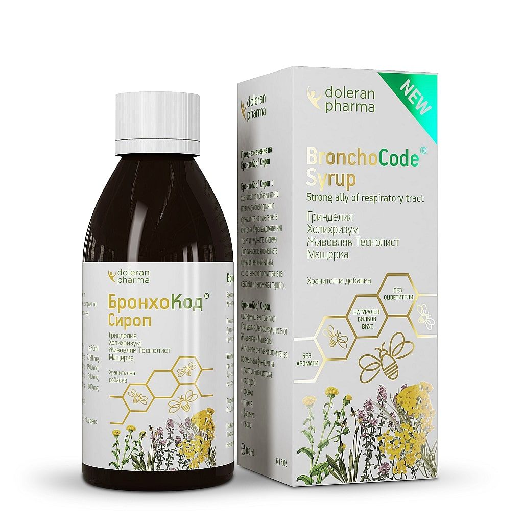 BronchoCode Сироп за кашлица 180 мл Doleran Pharma