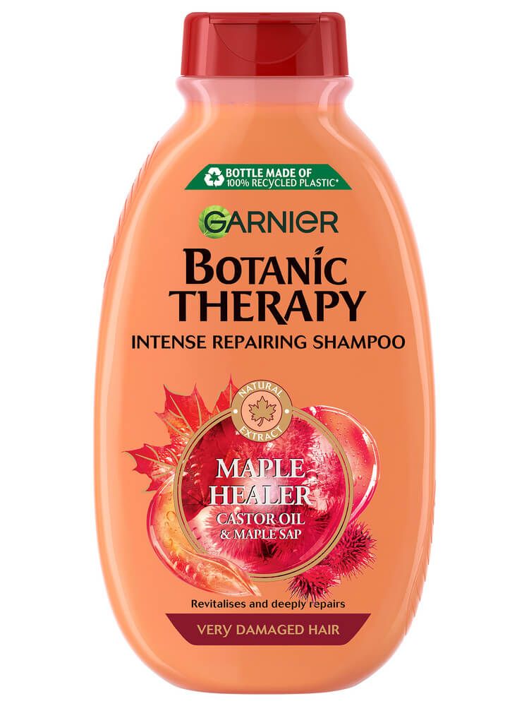 Garnier Botanic Therapy Castor Oil & Maple Sap Шампоан за увредена коса с масло от рицин и сок от клен 250 мл