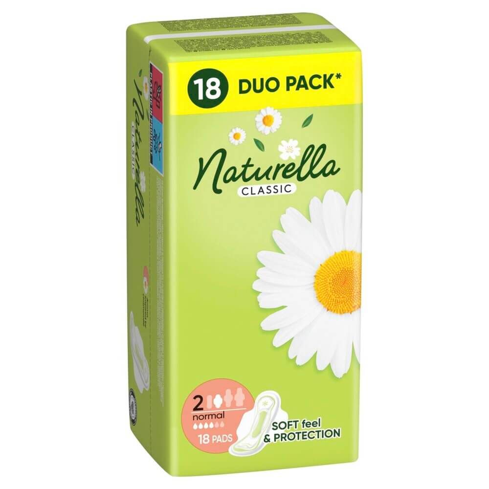 Naturella Дневни дамски превръзки с лайка х 18 бр