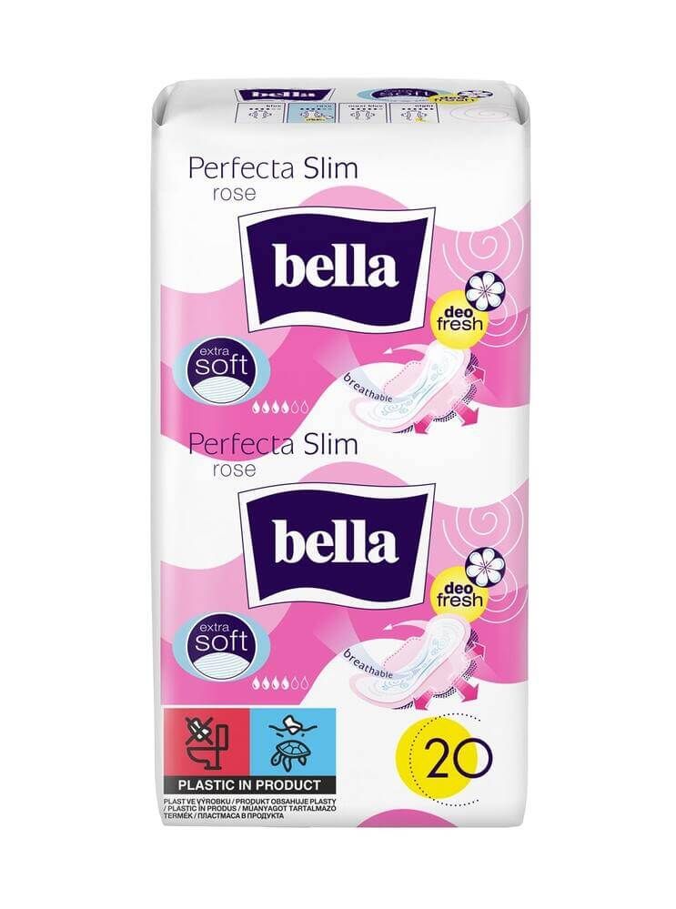 Bella Perfecta Slim Rose Ултра тънки дамски превръзки с крилца х 20 бр