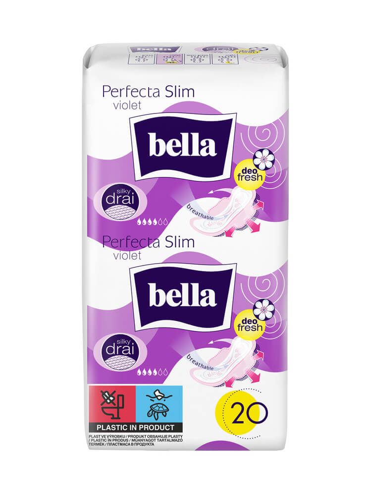 Bella Perfecta Slim Violet Deo Fresh Ултра тънки дамски превръзки с крилца х 20 бр