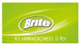 Brite Носни кърпички зелени x 10 броя