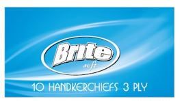 Brite Носни кърпички сини x 10 броя