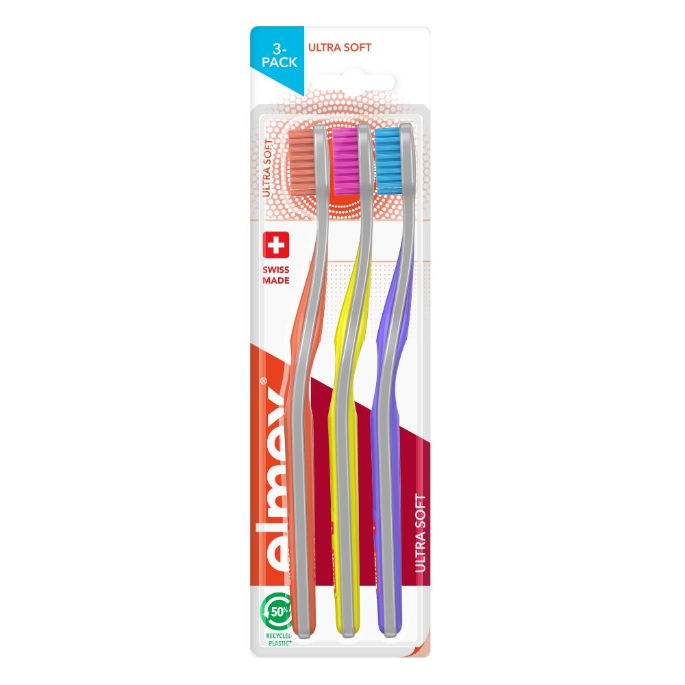 Elmex Ultra Soft Четка за зъби блистер x 3 броя