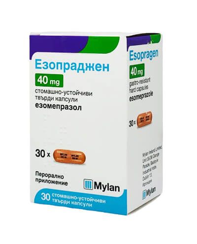 Езопраджен 40 мг х 30 капсули Mylan