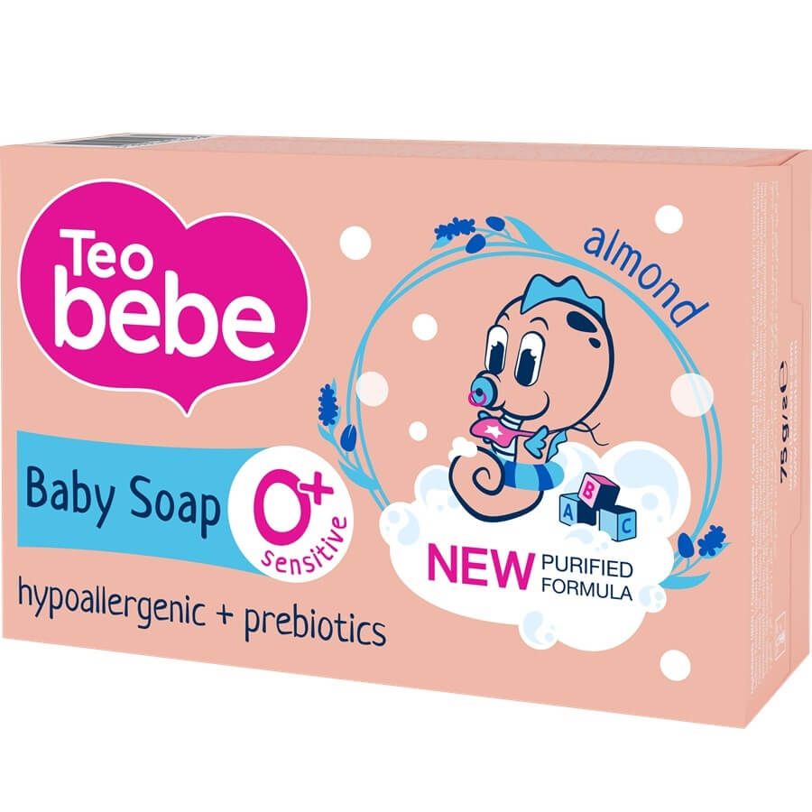Teo Bebe Бебешки крем-сапун с екстракт от бадем 0+ месеца 75 гр