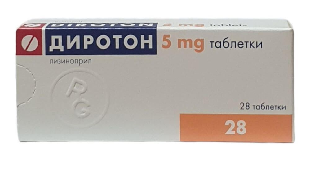 Диротон 5 мг х 28 таблетки Gedeon Richter