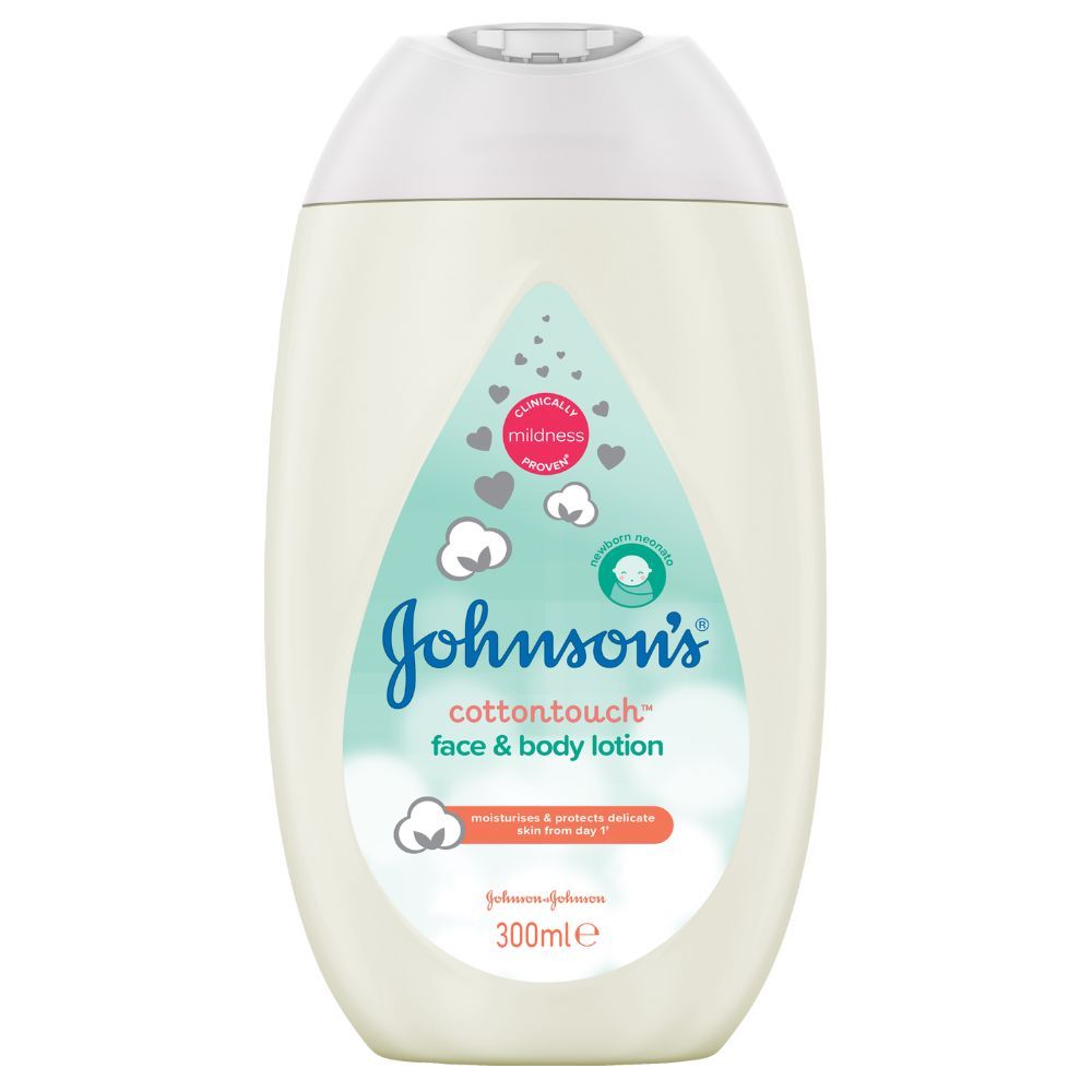 Johnson’s Baby CottonTouch Лосион за лице и тяло за новородени 300 мл