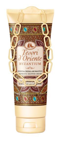 Tesori d'Oriente Byzantium Душ крем с аромат на черна роза и лабданум 250 мл