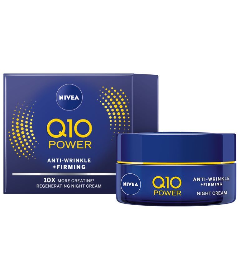 Nivea Q10 Power Нощен крем за лице против бръчки 50 мл