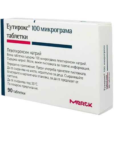 Еутирокс 100 мкг х 90 таблетки Merck