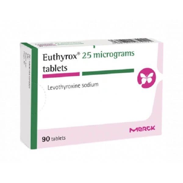 Еутирокс 25 мкг х 90 таблетки Merck