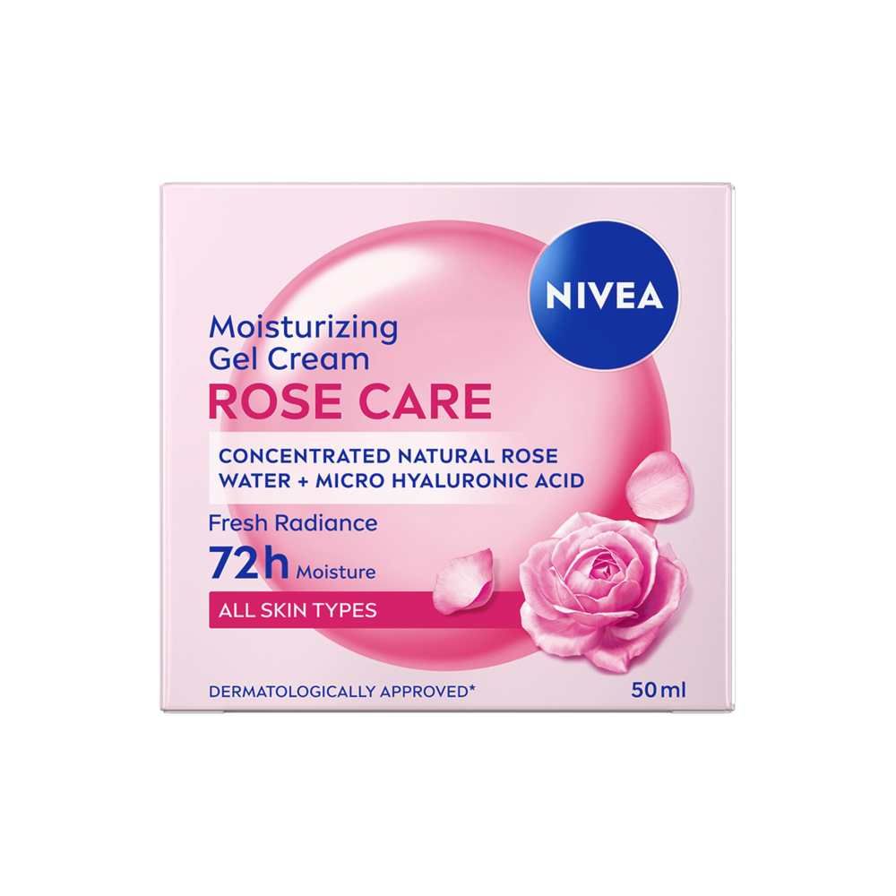 Nivea Rose Touch Хидратиращ дневен крем-гел за лице 50 мл