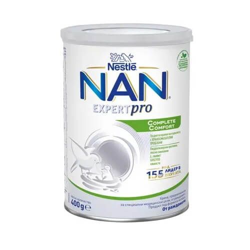 Nestle Nan Complete Comfort Expert Pro Хипоалергенно мляко за бебета с храносмилателни проблеми 0М+ 400 г
