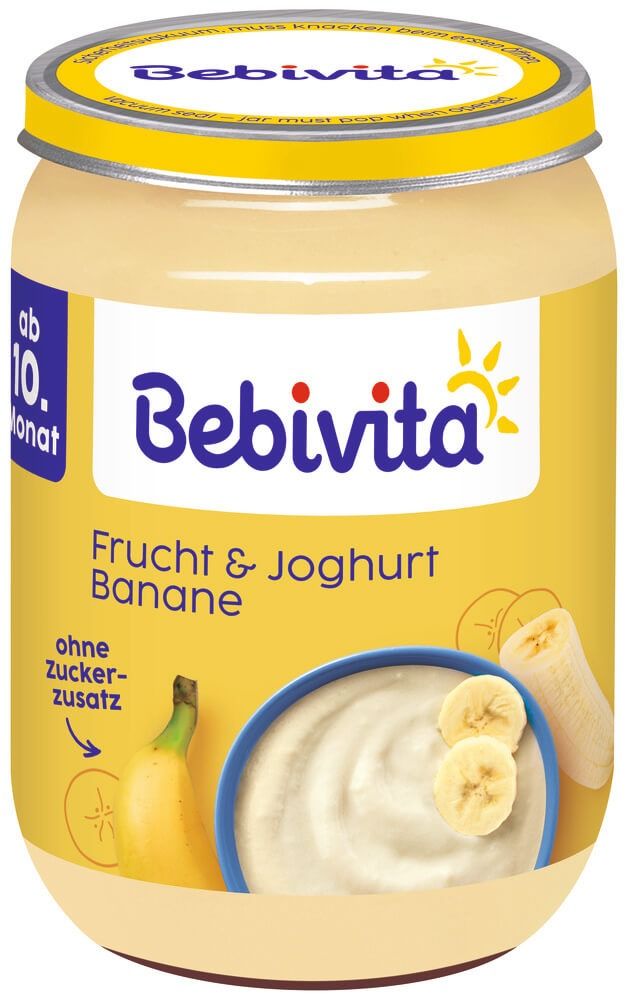 Bebivita Био пюре дует йогурт банан 10М+ 190 г
