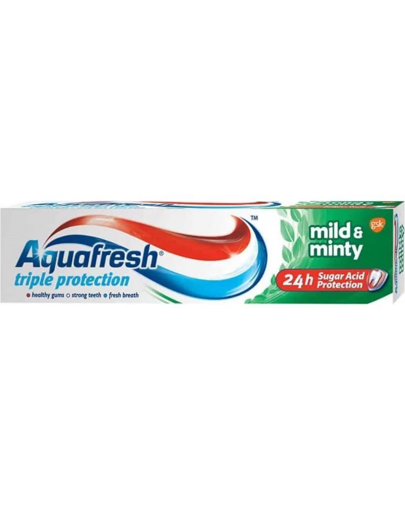 Aquafresh Triple Protection Mild & Minty Паста за зъби зелена 75 мл