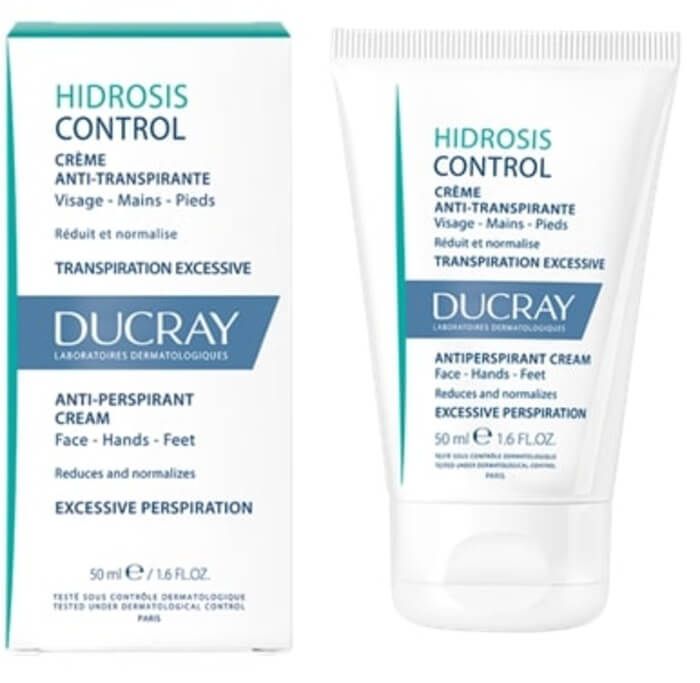 Ducray Hidrosis Control Крем против изпотяване на лице, ръце и крака 50 мл