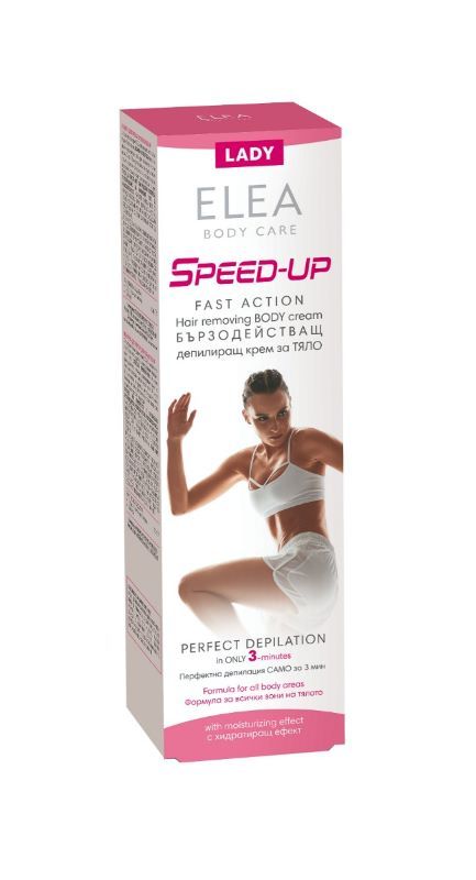 Elea Lady Speed-Up Бързодействащ депилиращ крем за тяло за жени 120 гр