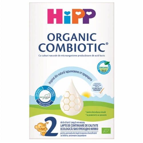 Hipp Organic Combiotic 2 Адаптирано мляко за малки деца 6M+ 300 г