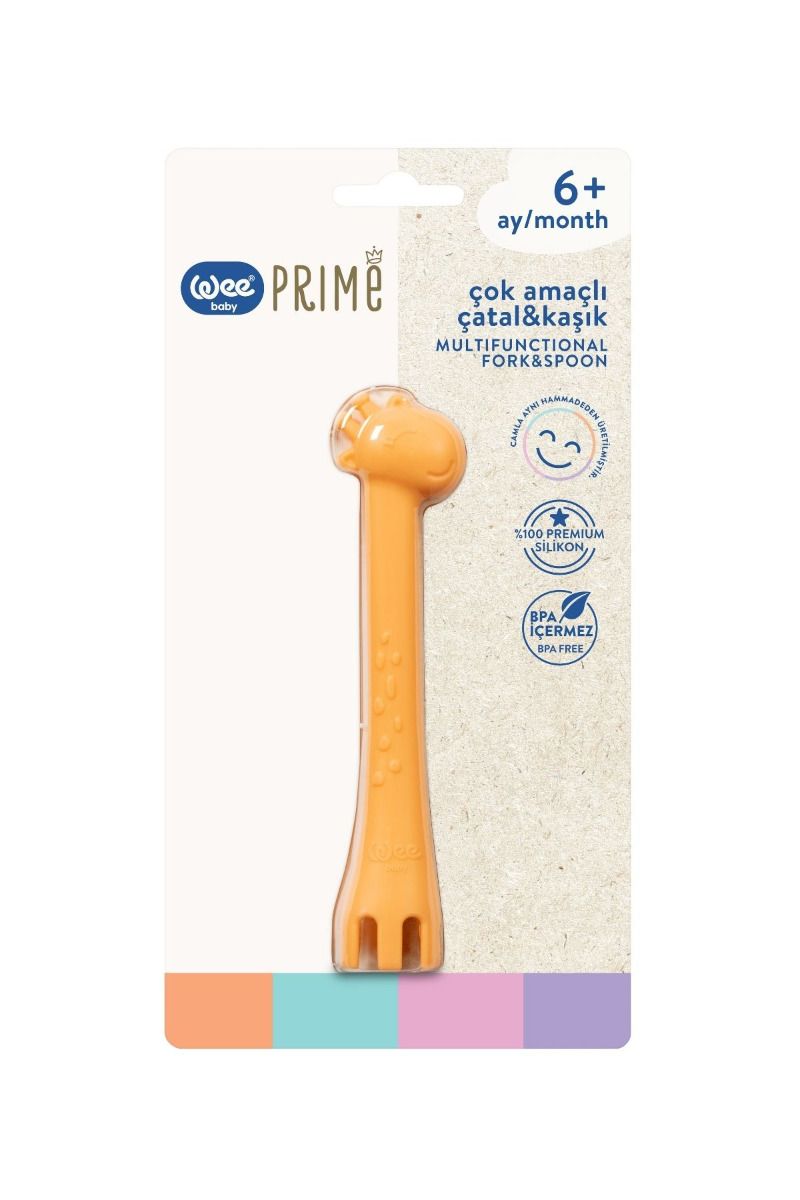 WEE BABY PRIME Силиконова многофункционална вилица и лъжица