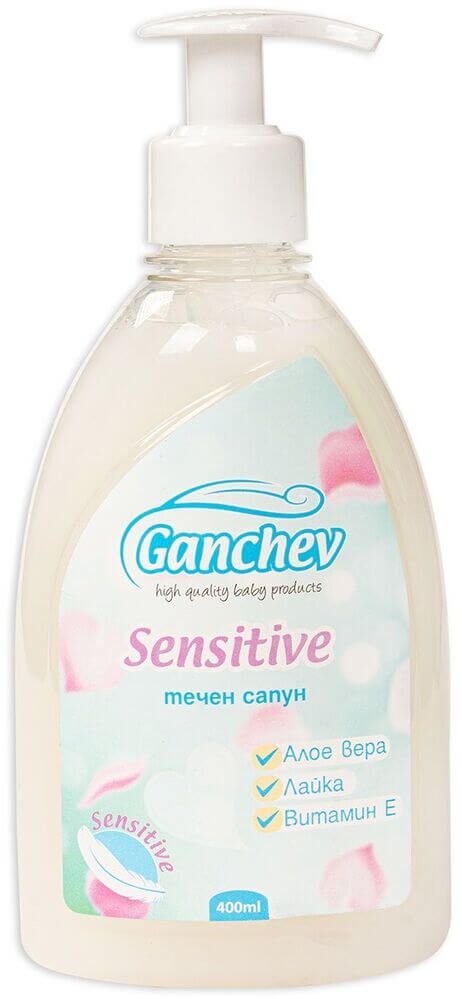 Ganchev Baby Течен сапун сензитив 0М+ 400 мл